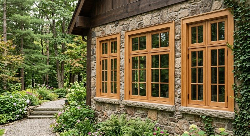 Wood Windows Installation project example